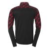 BLUZA ZAPINANA Z POD SZYJĄ PROGRESSIVE 28 UHLSPORT - czarny/czerwony