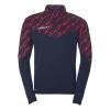 BLUZA ZAPINANA Z POD SZYJĄ PROGRESSIVE 28 UHLSPORT  granatowy/czerwony