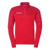 BLUZA ZAPINANA Z POD SZYJĄ PROGRESSIVE 28 UHLSPORT  czerwony