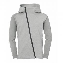 BLUZA ZAPINANA ESSENTIAL PRO UHLSPORT  ciemny szary melanż