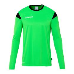 KOSZULKA MECZOWA Z DŁUGIM RĘKAWEM SQUAD 27 UHLSPORT  neonowy zielony/czarny