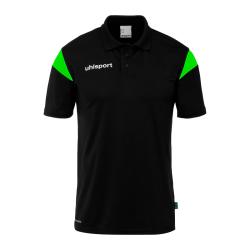 KOSZULKA POLO SQUAD 27 UHLSPORT  czarny/neonowy zielony