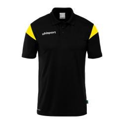 KOSZULKA POLO SQUAD 27 UHLSPORT  czarny/jasny żółty