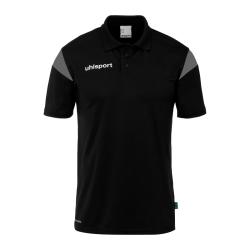 KOSZULKA POLO SQUAD 27 UHLSPORT  czarny/antracytowy