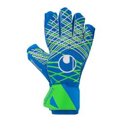 RĘKAWICE AQUASOFT UHLSPORT  niebieski/neonowy zielony/biały