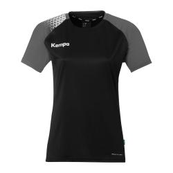KOSZULKA MECZOWA AMBITION 28 WOMEN KEMPA  czarny/antracytowy