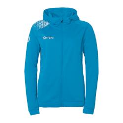 BLUZA ZAPINANA Z KAPTUREM AMBITION 28 WOMEN KEMPA  niebieski/biały