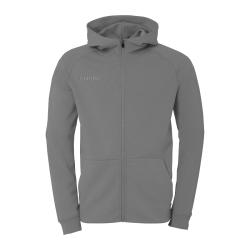 BLUZA ZAPINANA Z KAPTUREM STMNT KEMPA  stalowy szary