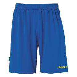 SPODENKI MECZOWE CENTER BASIC FTP UHLSPORT  lazurowy niebieski/jasny żółty