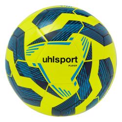 PIŁKA DO PIŁKI NOŻNEJ PLAYER UHLSPORT  neonowy żółty/granatowy/niebieski