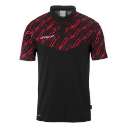 KOSZULKA POLO PROGRESSIVE 28 UHLSPORT  czarny/czerwony