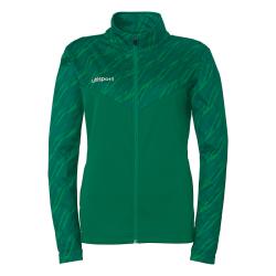 BLUZA ZAPINANA POLY PROGRESSIVE 28 WOMEN UHLSPORT  ciemny zielony