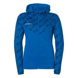 BLUZA ZAPINANA Z KAPTUREM PROGRESSIVE 28 WOMEN UHLSPORT  lazurowy niebieski