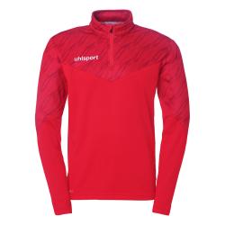 BLUZA ZAPINANA Z POD SZYJĄ PROGRESSIVE 28 UHLSPORT  czerwony