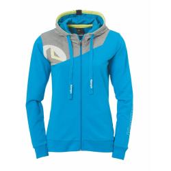 Obrazek dla: BLUZA ZAPINANA Z KAPTUREM CORE 2.0 WOMEN KEMPA  niebieski/szary